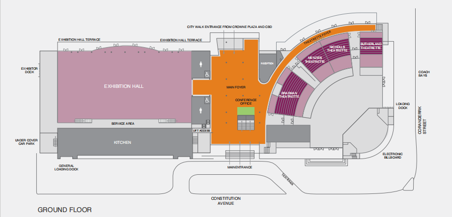 Complete Venue Map - Upper Floors